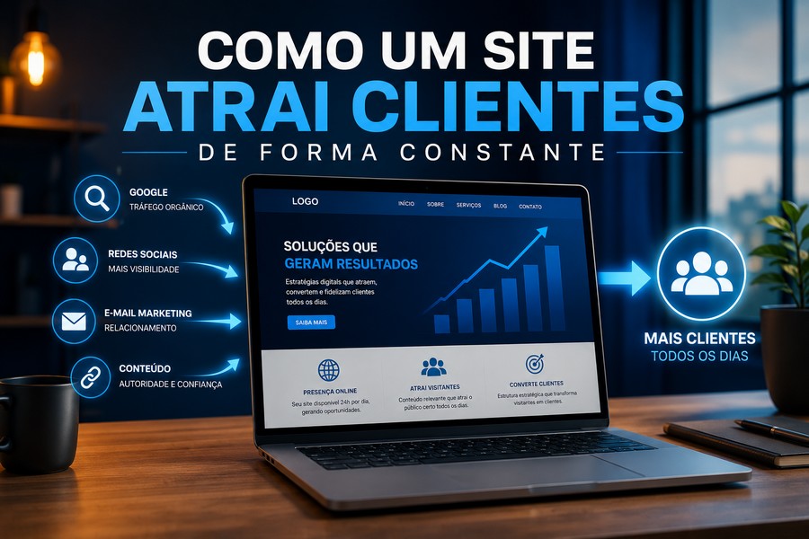 Como um site atrai clientes todos os dias